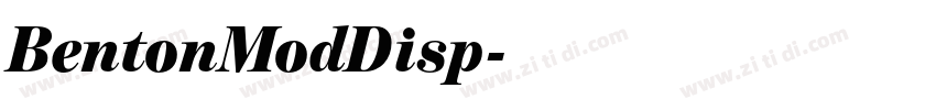BentonModDisp字体转换