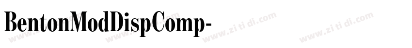 BentonModDispComp字体转换 BentonModDispComp字体转换