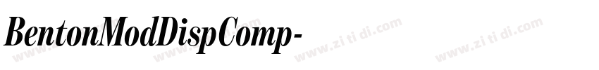 BentonModDispComp字体转换 BentonModDispComp字体转换
