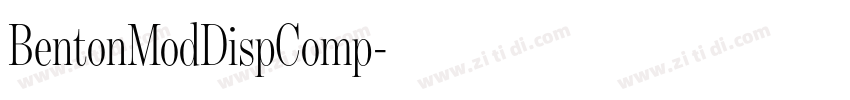BentonModDispComp字体转换 BentonModDispComp字体转换