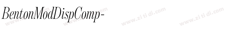 BentonModDispComp字体转换 BentonModDispComp字体转换
