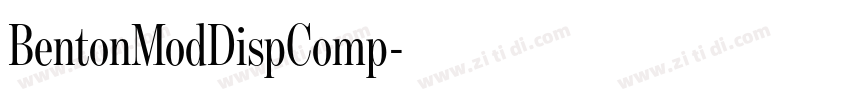 BentonModDispComp字体转换 BentonModDispComp字体转换