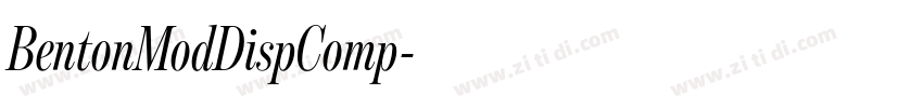 BentonModDispComp字体转换 BentonModDispComp字体转换
