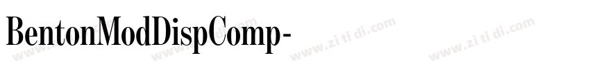 BentonModDispComp字体转换 BentonModDispComp字体转换