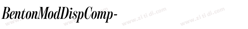 BentonModDispComp字体转换 BentonModDispComp字体转换