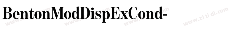 BentonModDispExCond字体转换