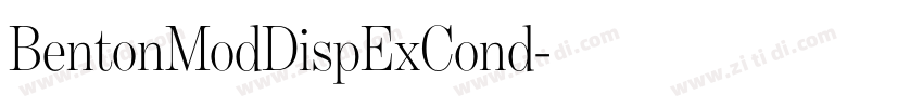 BentonModDispExCond字体转换