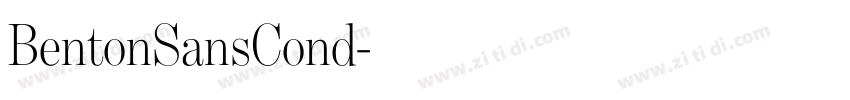 BentonSansCond字体转换