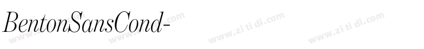 BentonSansCond字体转换