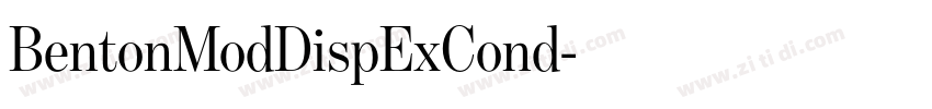 BentonModDispExCond字体转换