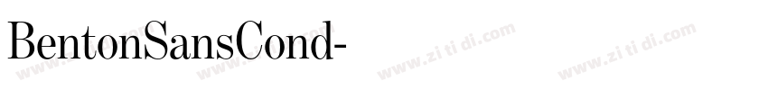 BentonSansCond字体转换