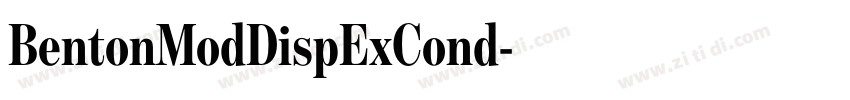 BentonModDispExCond字体转换