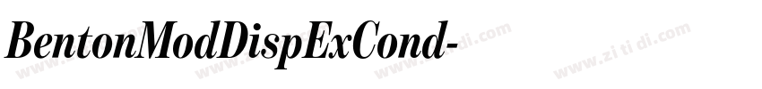 BentonModDispExCond字体转换