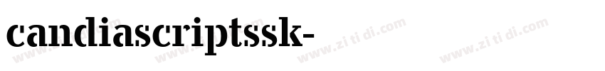 candiascriptssk字体转换