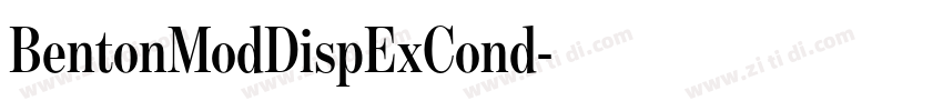 BentonModDispExCond字体转换