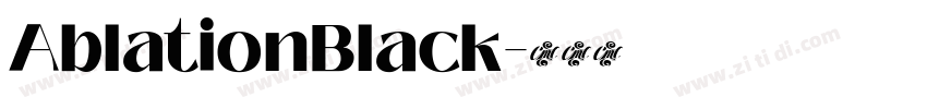AblationBlack字体转换