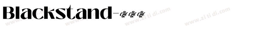 Blackstand字体转换