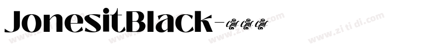 JonesitBlack字体转换