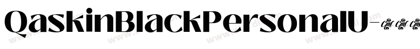 QaskinBlackPersonalU字体转换
