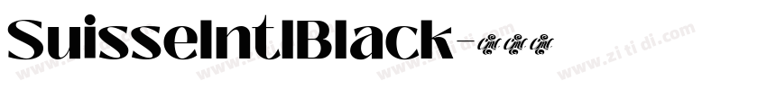 SuisseIntlBlack字体转换