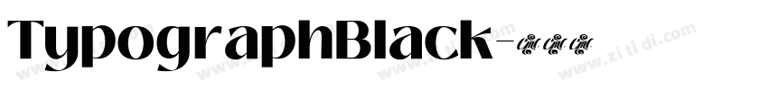 TypographBlack字体转换
