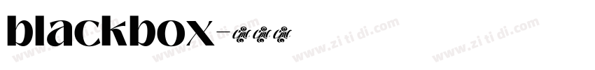 blackbox字体转换