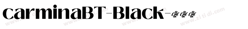 carminaBT-Black字体转换