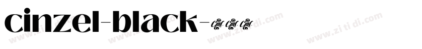 cinzel-black字体转换