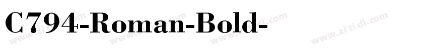 C794-Roman-Bold字体转换