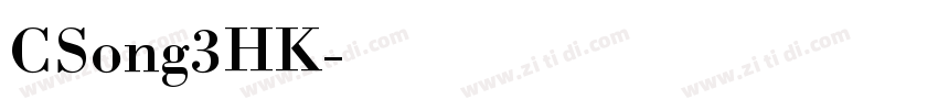 CSong3HK字体转换