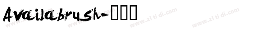 Availabrush字体转换