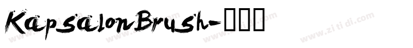 KapsalonBrush字体转换