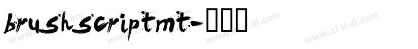 brushscriptmt字体转换