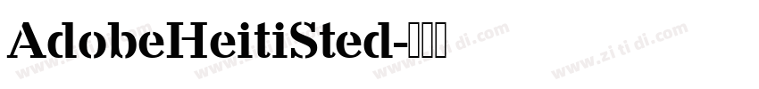 AdobeHeitiSted字体转换
