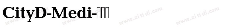 CityD-Medi字体转换