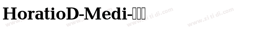 HoratioD-Medi字体转换