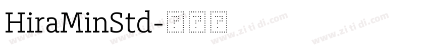 HiraMinStd字体转换