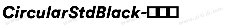 CircularStdBlack字体转换