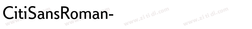CitiSansRoman字体转换