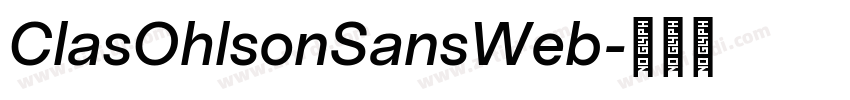 ClasOhlsonSansWeb字体转换