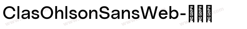 ClasOhlsonSansWeb字体转换