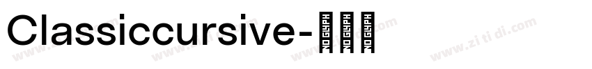 Classiccursive字体转换
