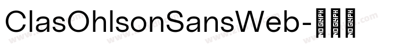 ClasOhlsonSansWeb字体转换