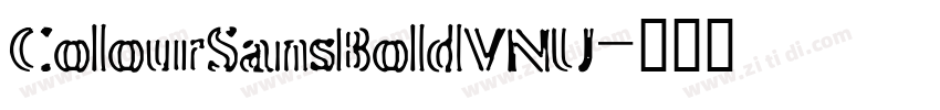 ColourSansBoldVNU字体转换