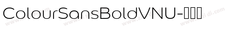 ColourSansBoldVNU字体转换