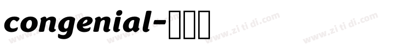 congenial字体转换