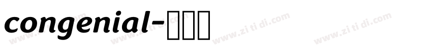 congenial字体转换