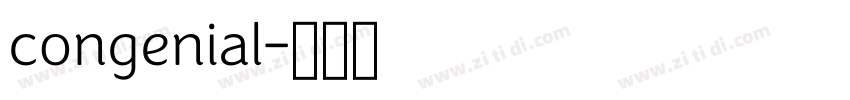 congenial字体转换