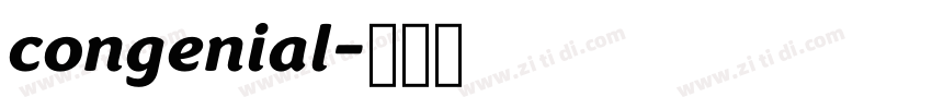 congenial字体转换