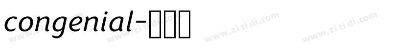 congenial字体转换